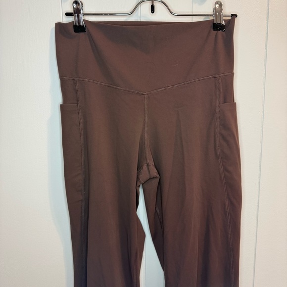 Women's Brown Boot Cut Flare Pants - Picture 2 of 8